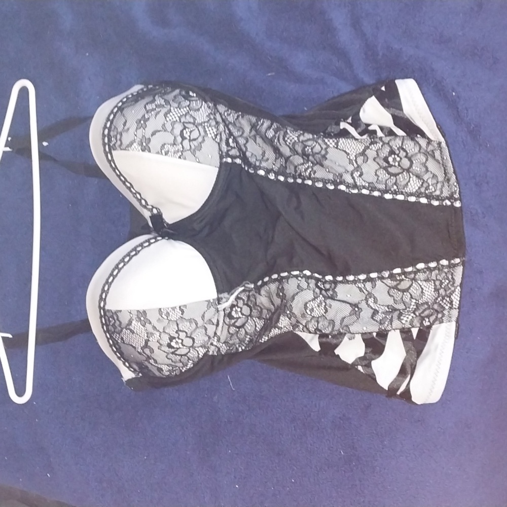 Lingerie Corset Halter Top